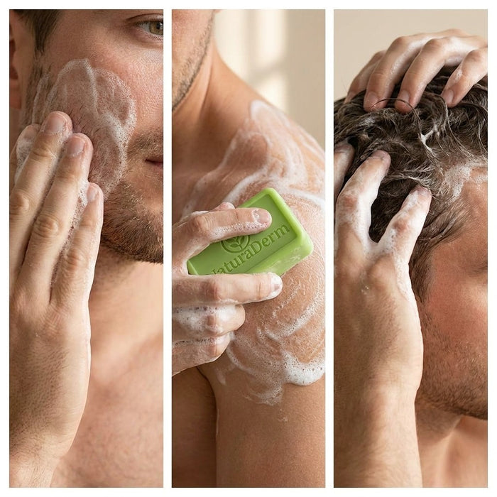 One bar for face, body & scalp